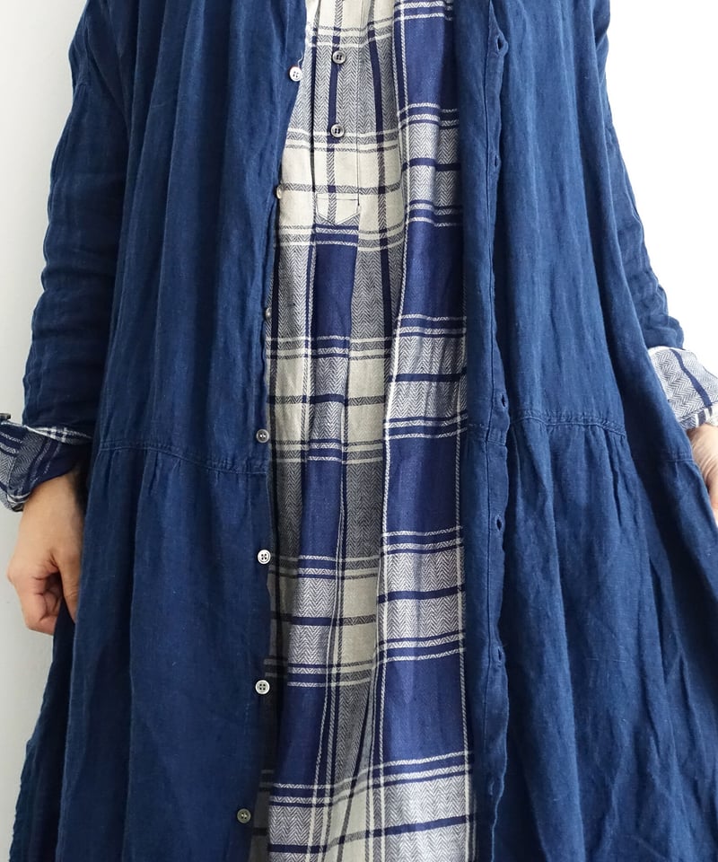 ONLINE LIMITED】ichiAntiquités 1000630 INDIGO L ONLINE LIMITED】ichiAntiquités 1000630 INDIGO L