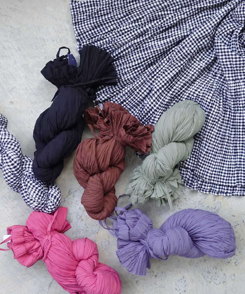 i c h i 221223 Cotton Voile Crinkle Skirt /