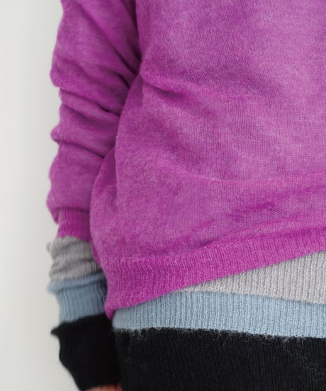 i c h i  240758 Sheer Knit Pullover / 3 COLORS