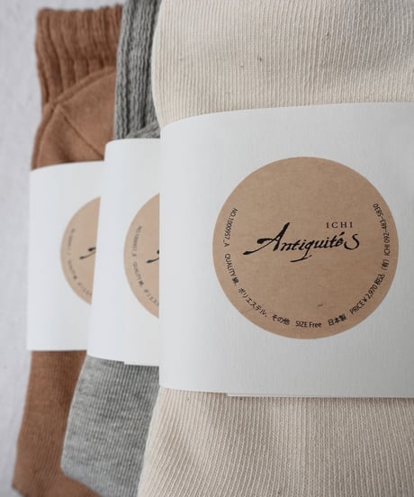 “UNDYED × Antiquités” 1000957 UNDYED Socks / 3 COLORS