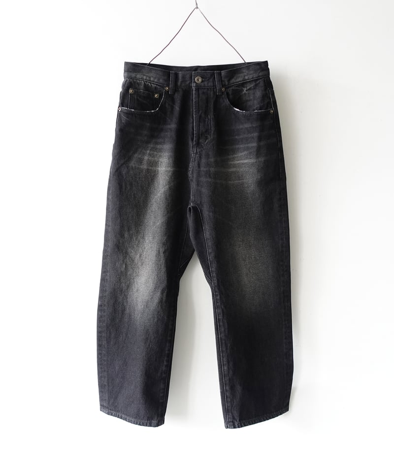 h*e様 ちんprotocol index pantsタグ付き正規品 i c h i 241230 Denim Sarrouel Pants / D : BLAC