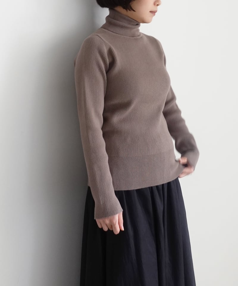 i c h i 250462 Cotton mix Rib Turtleneck / 3 C