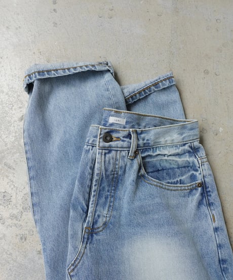 i c h i  241230 Denim Sarrouel Pants / C : SAXE BLUE・2 SIZE