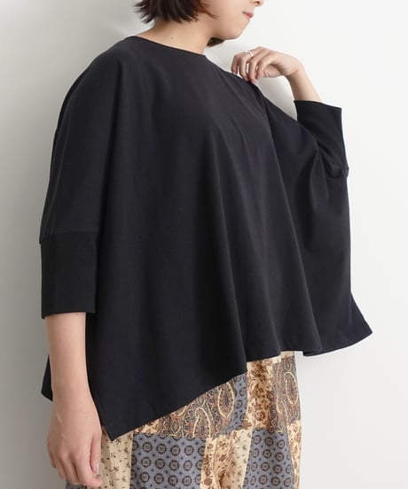 i c h i  241242  Cotton Rib Wide T-Shirt / 4 COLORS