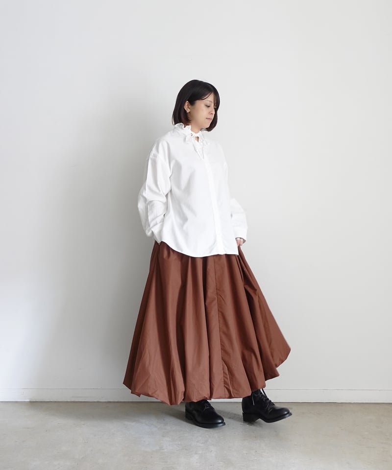スカート cotton balloon skirt 2WAY BALLOON SKIRT khaki – 1818