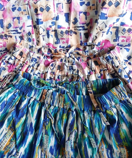 i c h i 251012 Painted Pattern Skirt / 2 COLORS