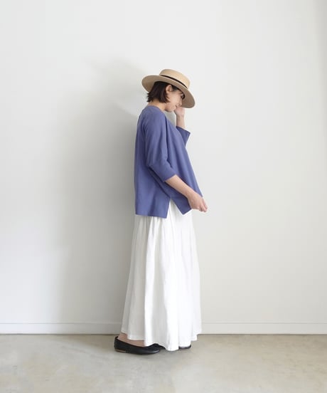 i c h i  241242  Cotton Rib Wide T-Shirt / 4 COLORS