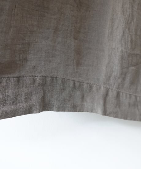 【 LIMITED COLLECTION 】Antiquités noir 800413  Vintage Dye French Linen Dress / 3 COLORS