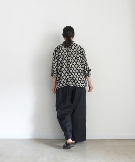 ichiAntiquités 1100603 Linen Cotton Relax Pants / 3 COLORS