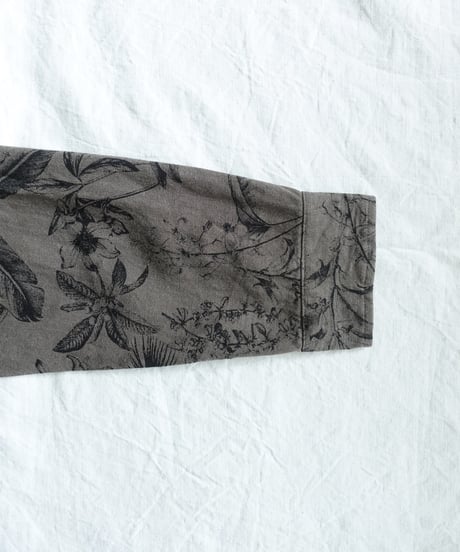 ichiAntiquités 1101123 Rayon Linen Botanical Print Shirt / 2 COLORS