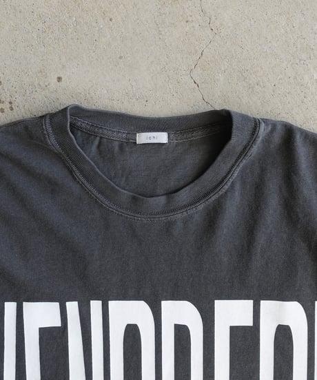 i c h i  251153  "VENDREDI / LAFIN" Pigment Over T Shirt / 2 COLORS