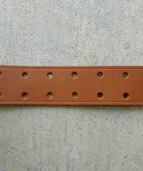 ichiAntiquités 500000 Leather Belt / A : BROWN