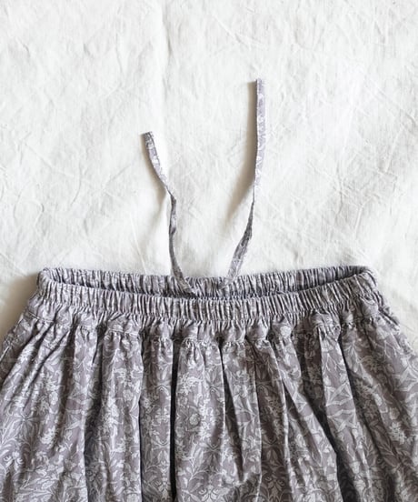 i c h i  250712  Corduroy Flower Skirt / 2 COLORS