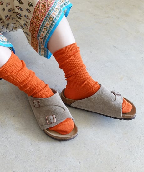 LOITER  L047  Linen Color Rib Socks / 6 COLORS