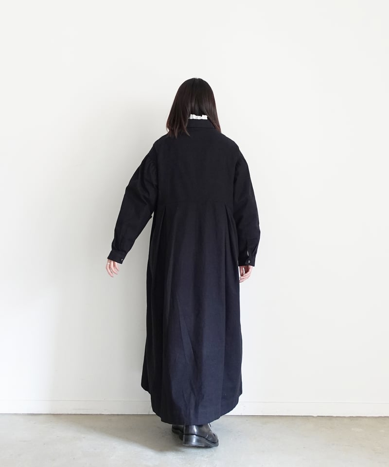 i c h i 250710 Cotton Flannel Dress / 2 COLORS