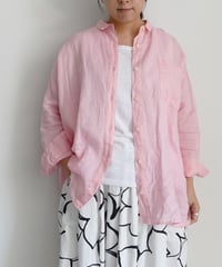 i c h i 251209 Relax Linen Shirt / 5 COLORS : WHITE・YELLOW・PINK