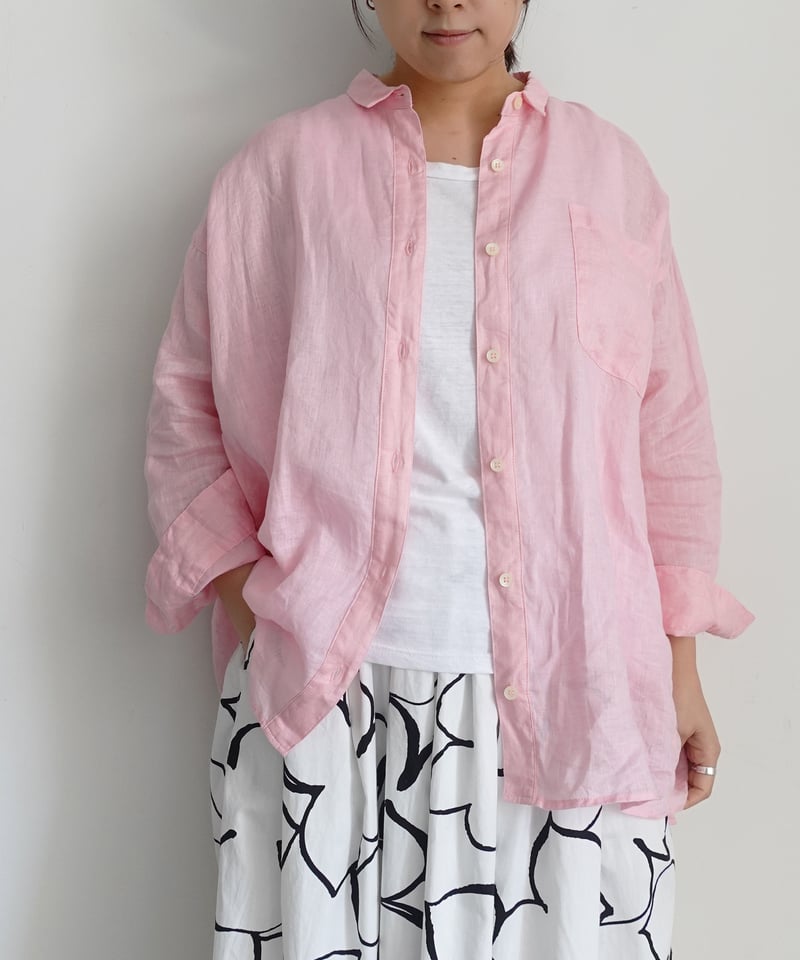 i c h i 251209 Relax Linen Shirt / 5 COLORS : W