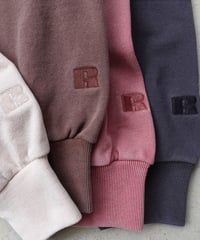 【 LIMITED COLLAB 】i c h i × RUSSELL ATHLETIC 230563 Vintage Wash Pigment Sweat /  IVORY・PINK