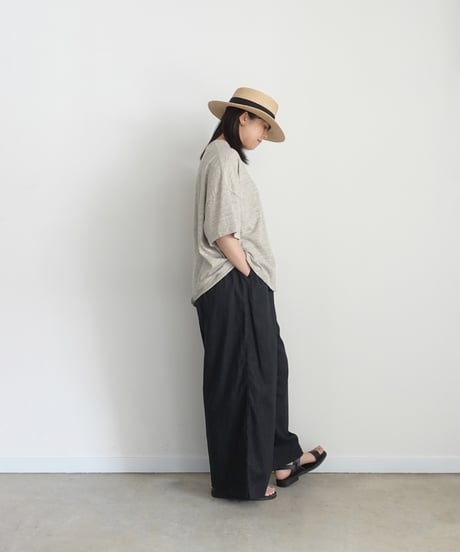 ichiAntiquités 1100603 Linen Cotton Relax Pants / 3 COLORS