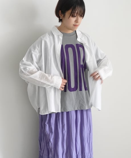 i c h i  241253  "AMORE / MIO!" Pigment Over T Shirt / 3 COLORS