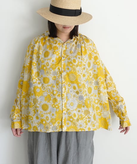 ichiAntiquités 1001109 LIBERTY Cotton Flower Shirt / 2 COLORS