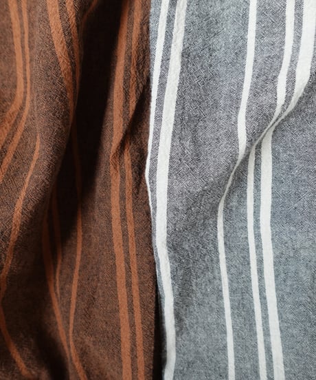 ichiAntiquités 1100616 V neck Stripe Dress / 2 COLORS