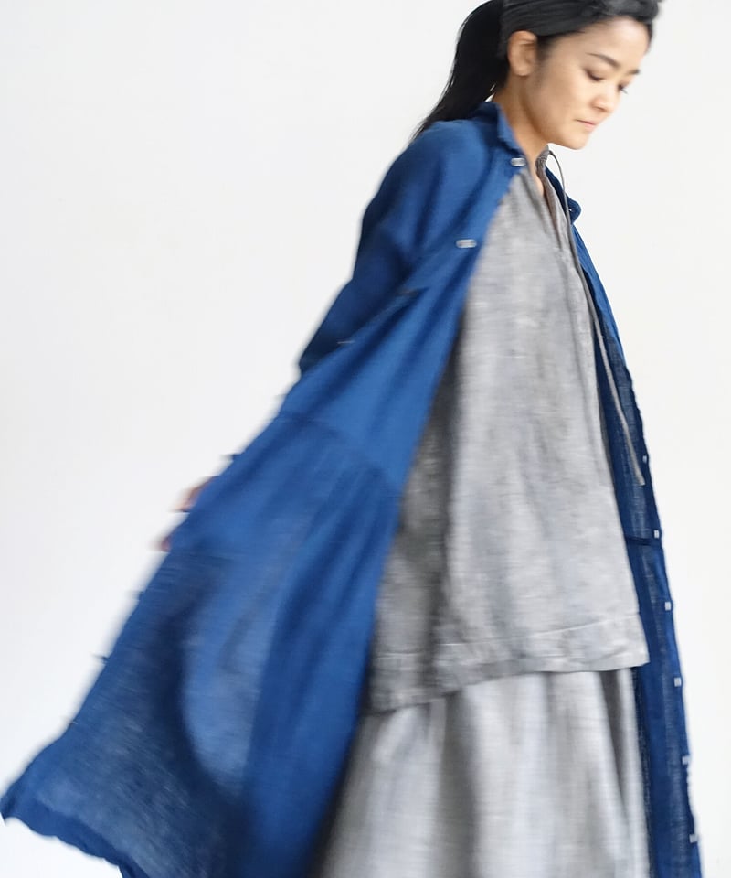 ONLINE LIMITED】ichiAntiquités 1000630 INDIGO L ONLINE LIMITED】ichiAntiquités 1000630 INDIGO L