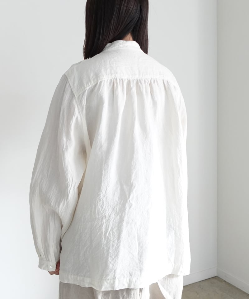 ichiAntiquités 1100929 Linen Frill Blouse / 3