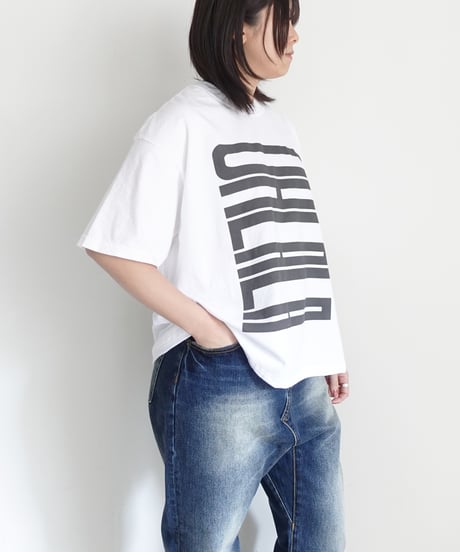i c h i  251058  "OHLALA" Pigment Over T Shirt / 2 COLORS