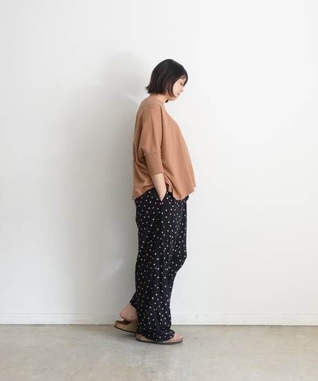 i c h i  241242  Cotton Rib Wide T-Shirt / 4 COLORS