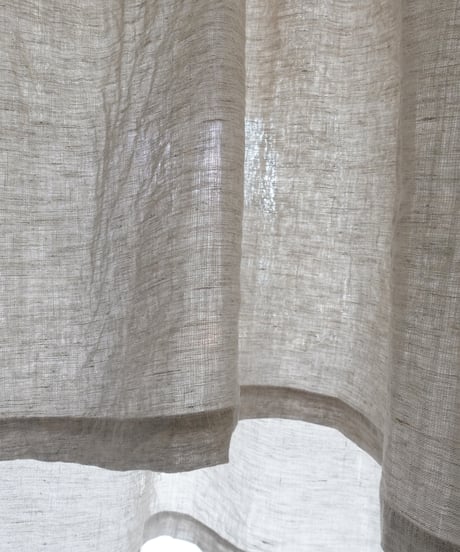 i c h i  251004 French Linen Gathered Blouse / 2 COLORS