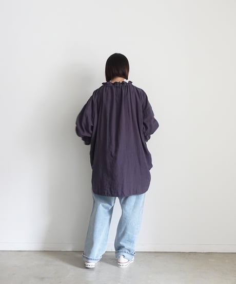 i c h i  241040  Organic Cotton Over Blouse / 2 COLORS