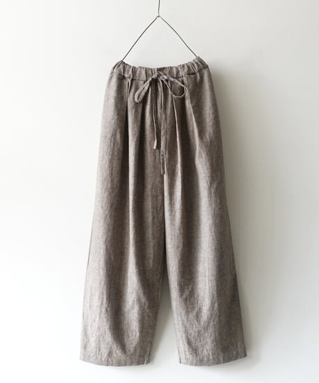 i c h i 251041 Linen Cotton Herringbone Relax Pants / 2 COLORS