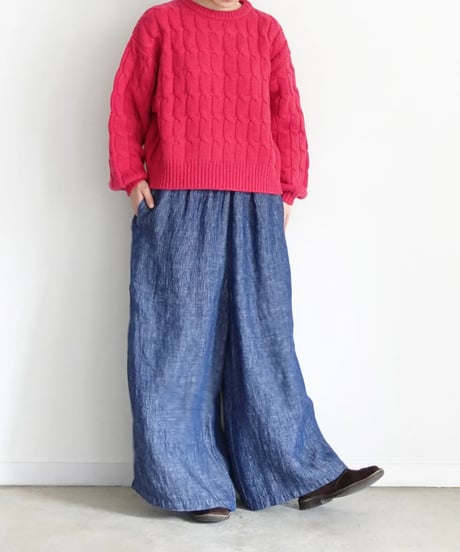 i c h i  250756 Cable Knit Pullover / 3 COLORS