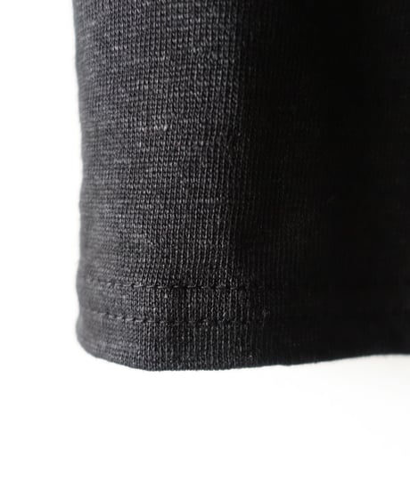 【 LIMITED COLLECTION 】Antiquités noir  801209 Linen Long Robe Cardigan / B : BLACK