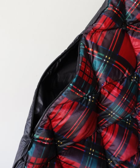 【 LIMITED COLLAB 】ichiAntiquités×TAION 1000397 Down Stole / TARTAN