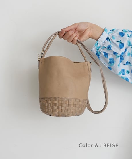KYUCA  KY0350 Leather Shoulder 2way Bag  / 3 COLORS