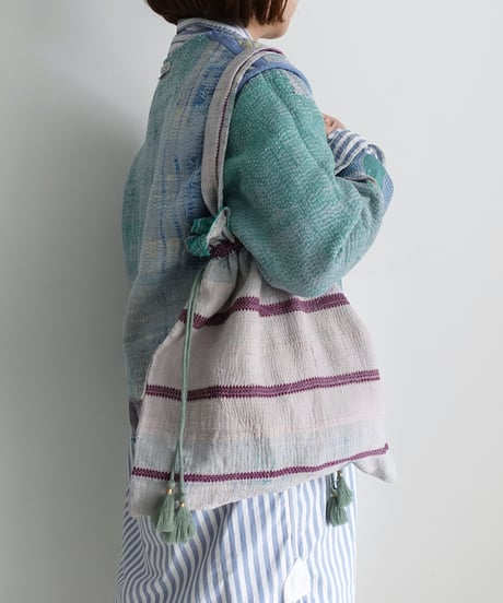 【ONLINE LIMITED】ichiAntiquités 1001138 Vintage Ralli Quilt Bag / 4 COLORS