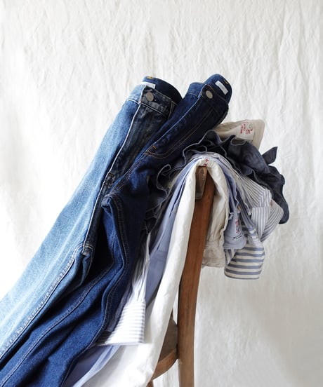 i c h i  231012  DENIM 5 Pocket Pants / B : LIGHT