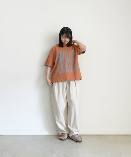 i c h i  251153  "VENDREDI / LAFIN" Pigment Over T Shirt / 2 COLORS