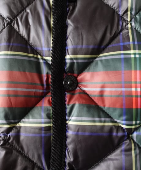 【 LIMITED COLLAB 】ichiAntiquités×TAION 1100365 Inner Down Jacket / BLACK TARTAN