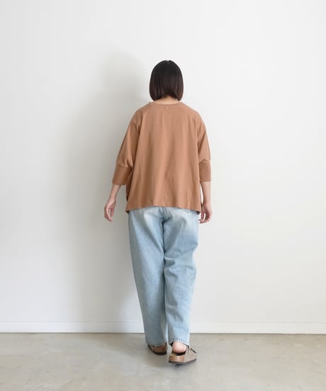 i c h i  241242  Cotton Rib Wide T-Shirt / 4 COLORS