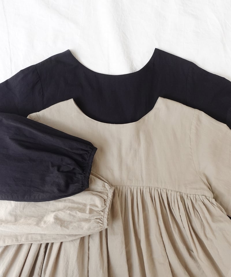 i c h i 241018 Cotton Linen 2way Dress / 2 COLO