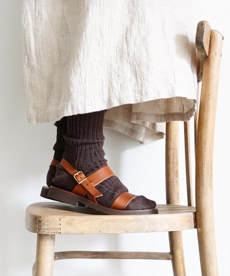 Ateliers Monastiques De La Garde MJ001 : Sandal "Scholastique" / Color MARRON
