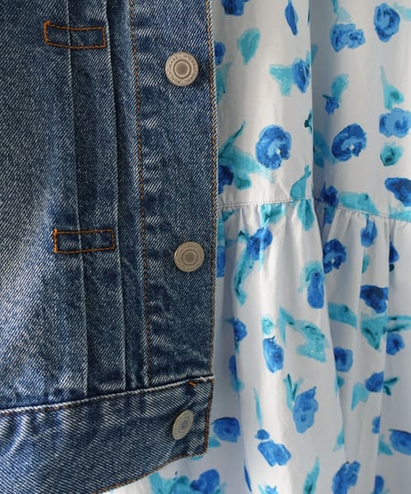 i c h i  241024 DENIM Jacket / A : VINTAGE WASH