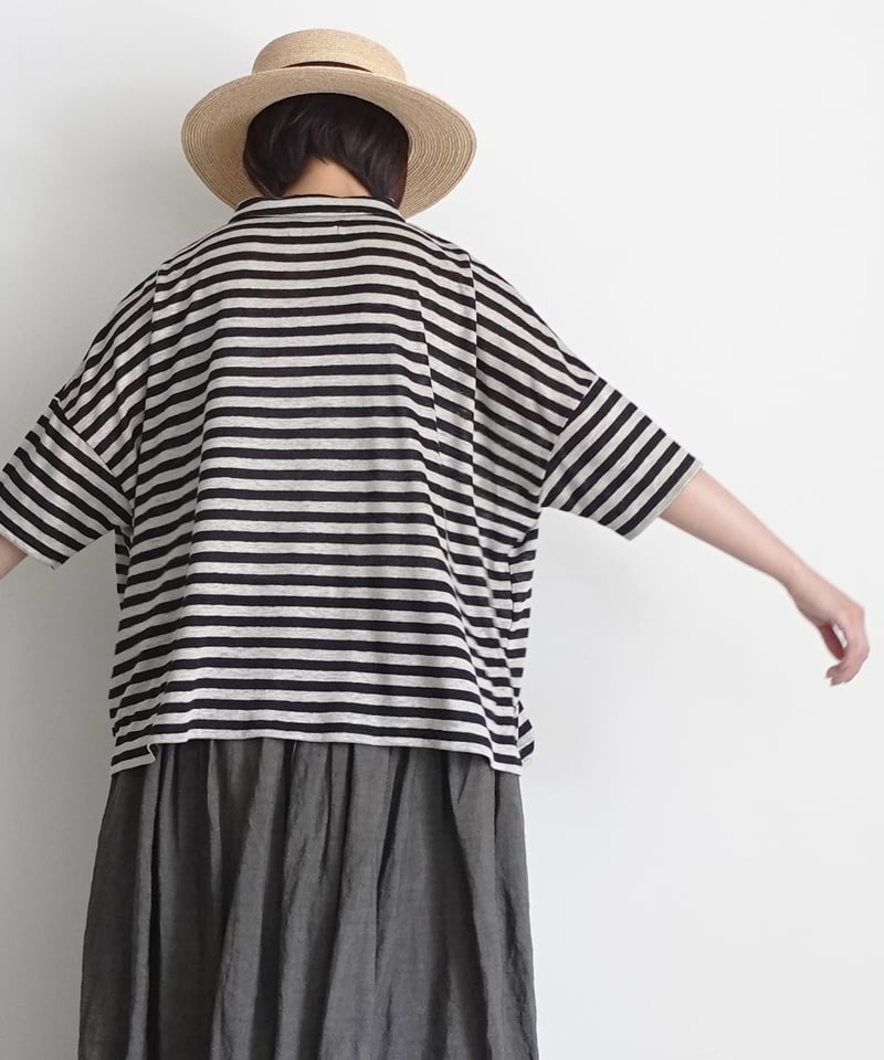 BARK バーク◆Made in Italy◆48◆リネン ニット 半袖 ポロ BARK バーク◇Made in Italy◇48◇リネン ニット 半袖 ポロ