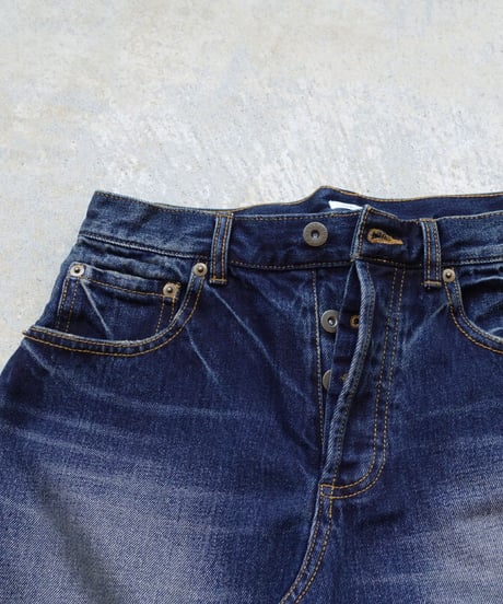 i c h i  241230 Denim Sarrouel Pants / B : DARK・2 SIZE