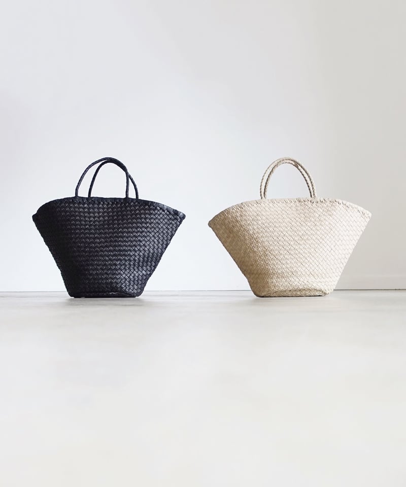 KYUCA KY0326 Soft Leather Mesh Marché Tote /