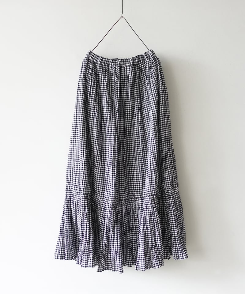 i c h i 221223 Cotton Voile Crinkle Skirt /