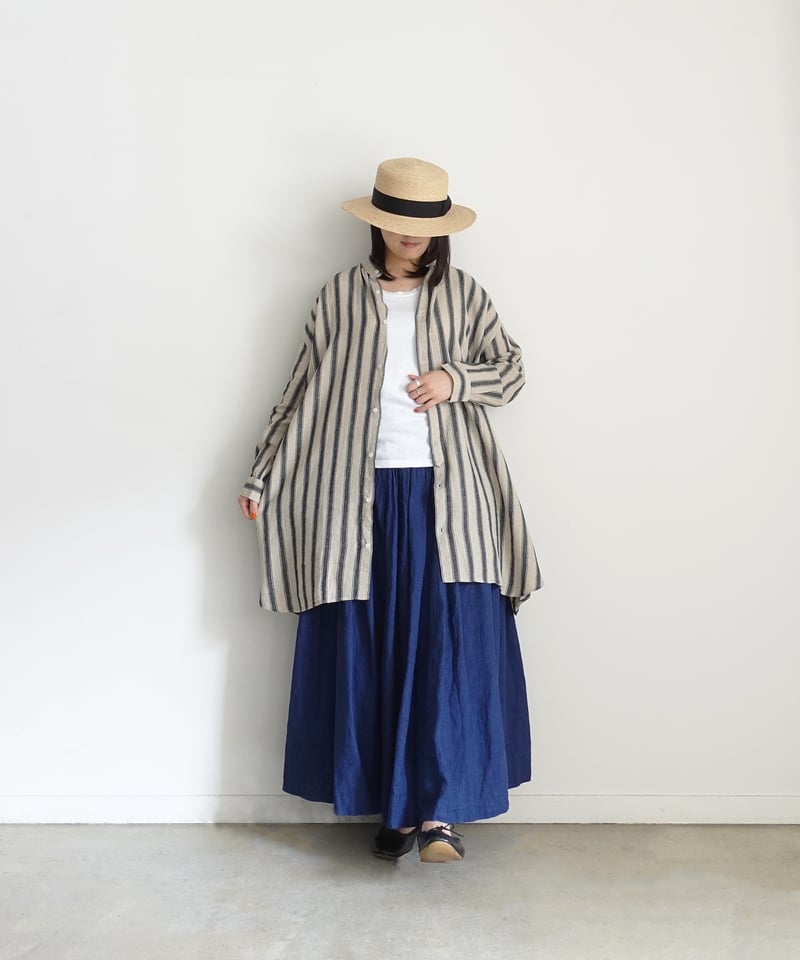 ichi Antiquités 1000913 Linen Cotton Stripe Lon